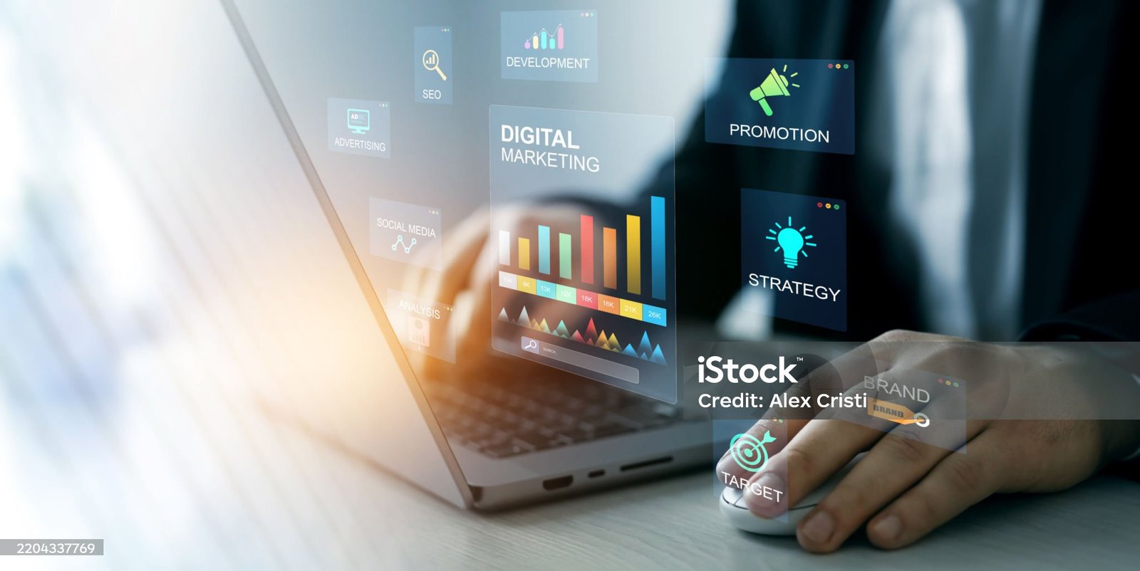 Digital Marketing development and goals strategy.Attract organic traffic for big sales.	Digital marketing for promotion of products with social media, email, website and channel search engine